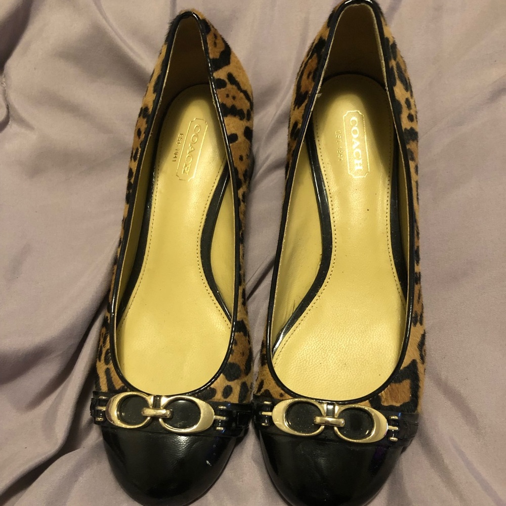 Coach Leopard Pumps